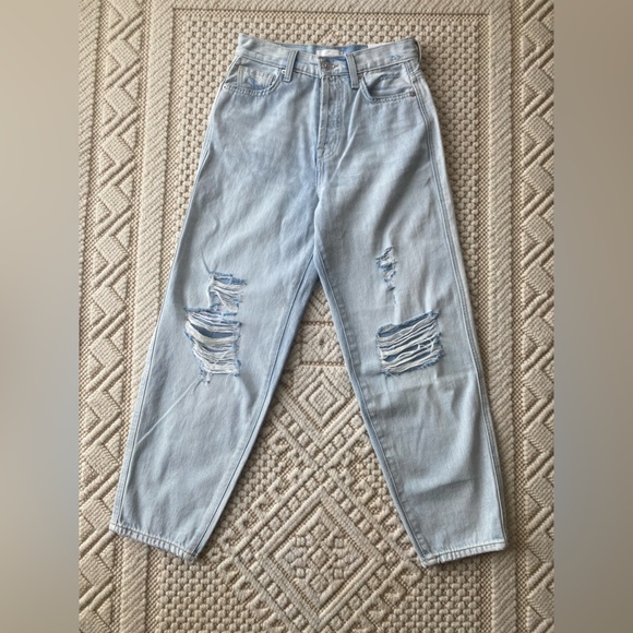 7 For All Mankind Balloon Ripped Jeans - Picture 1 of 8